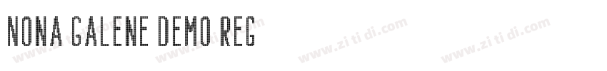 Nona Galene Demo Reg字体转换